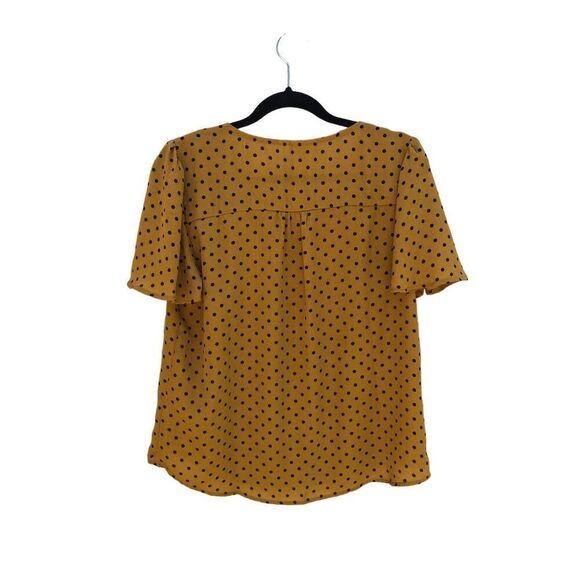 Janetchurg Size PL Goldenrod and Navy Dot - Picture 2 of 3